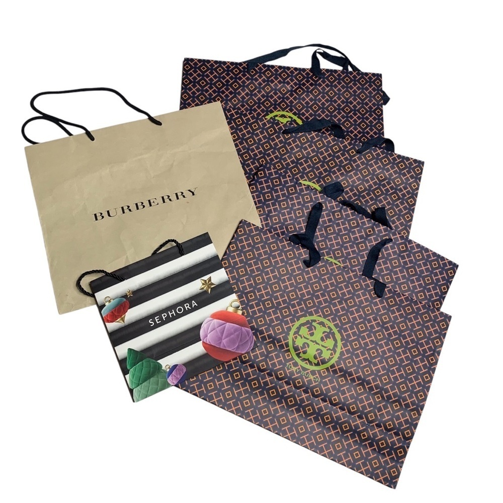 Burberry‎ Tory Burch and Sephora Shopping Bags